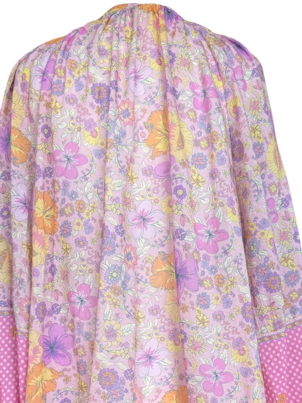 SPELL Hibiscus Lane Floral Long Sleeve Blouse Sz Medium - Picture 9 of 12